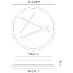 M6673 Kenzo Ceiling 47cm Round 40W LED Sand White