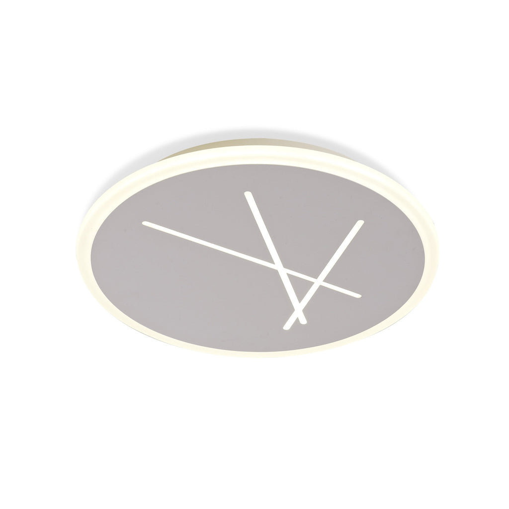 M6672 Kenzo Ceiling 37cm Round 30W LED Sand White