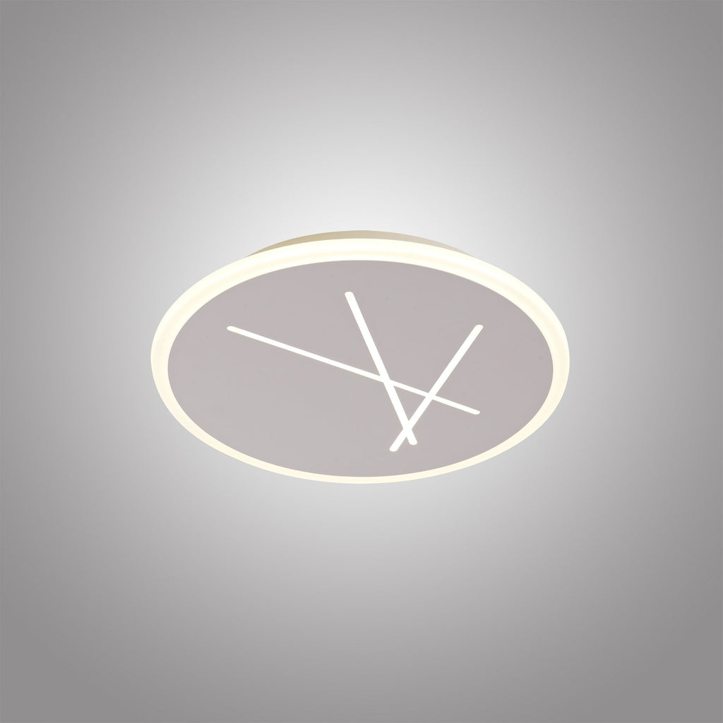 M6672 Kenzo Ceiling 37cm Round 30W LED Sand White