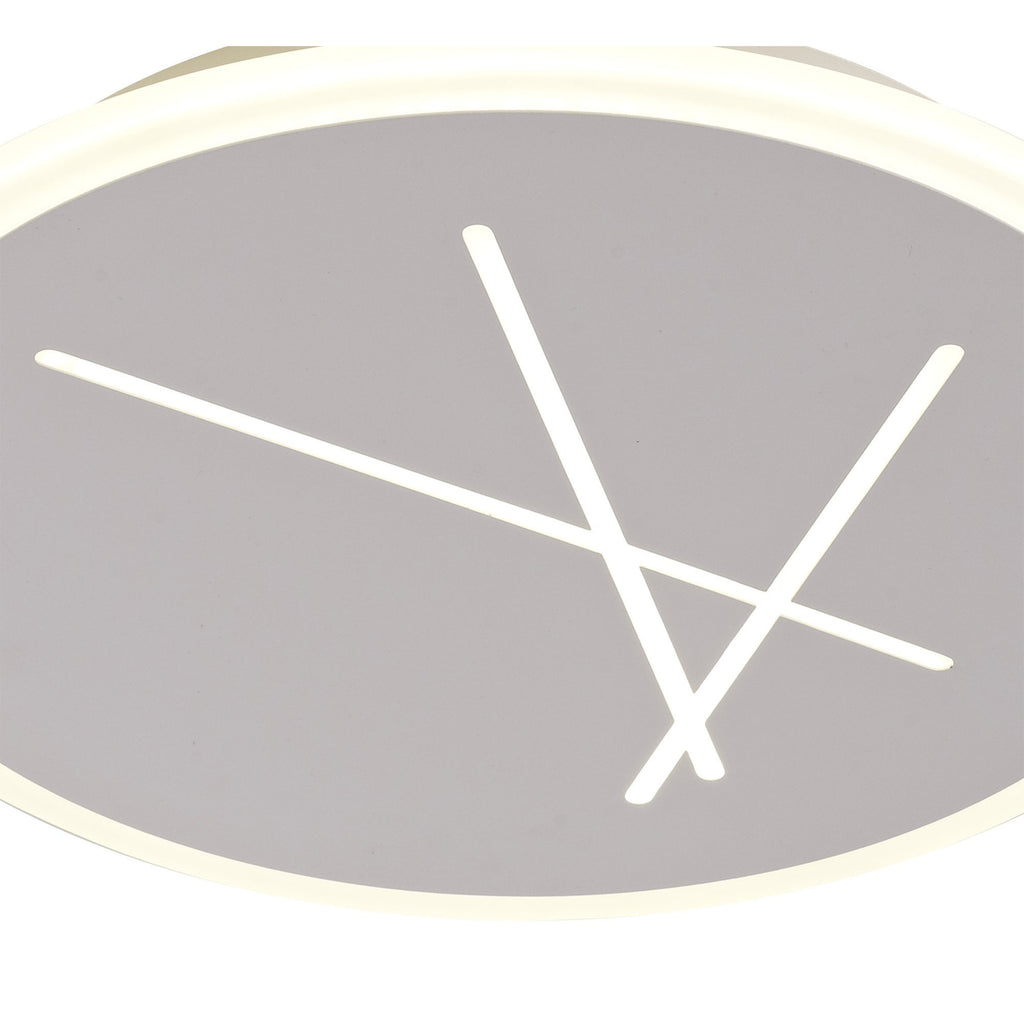 M6672 Kenzo Ceiling 37cm Round 30W LED Sand White