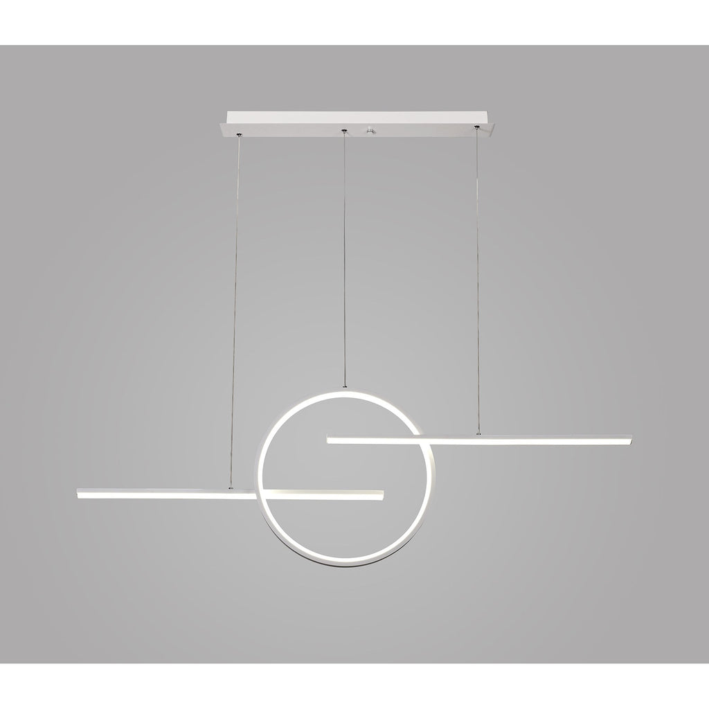 M7190 Kitesurf Centre Loop Linear Pendant 50W LED White