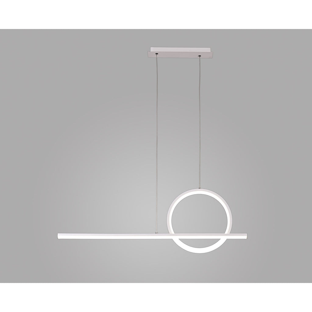 M8208 Kitesurf Loop Over Linear Pendant Dimmable 30W LED White
