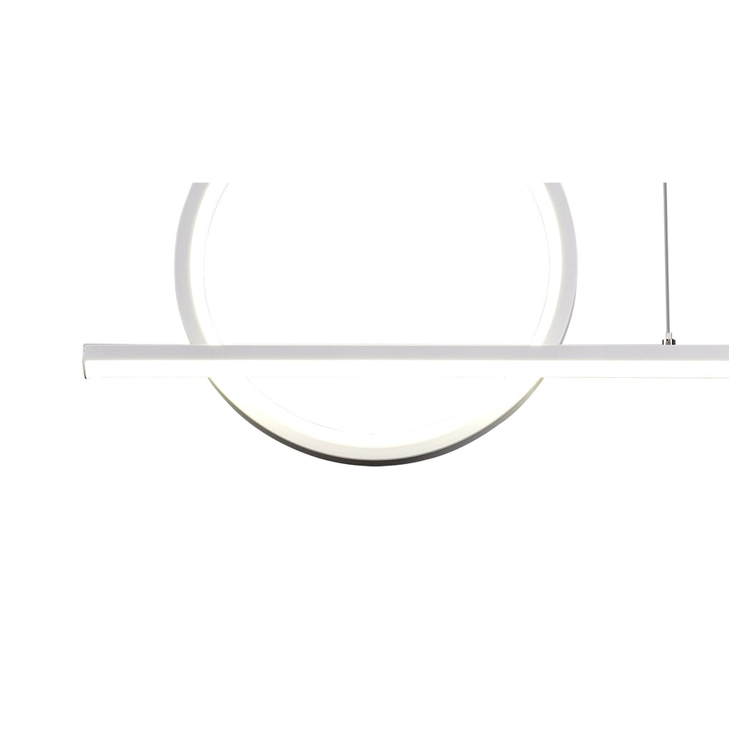M7192 Kitesurf Loop Over Linear Pendant 30W LED White