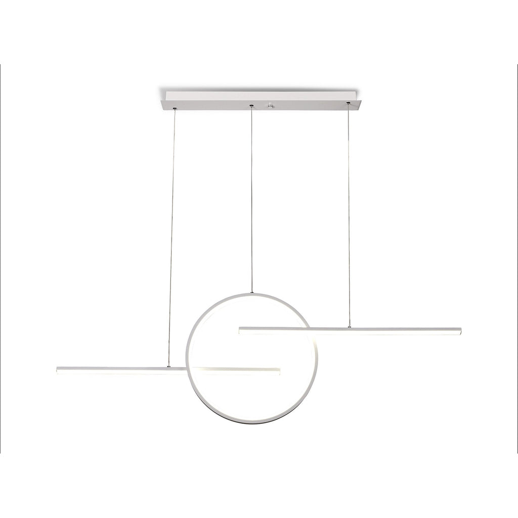 M8206 Kitesurf Centre Loop Linear Pendant Dimmable 50W LED White