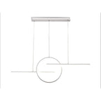 M8206 Kitesurf Centre Loop Linear Pendant Dimmable 50W LED White