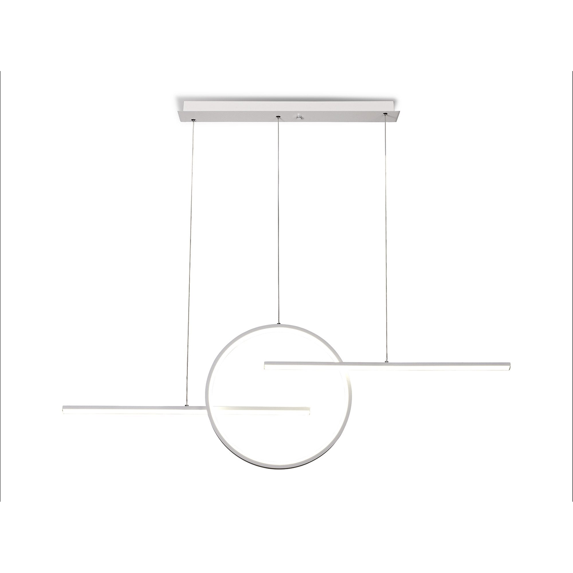 M8206 Kitesurf Centre Loop Linear Pendant Dimmable 50W LED White