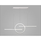 M8206 Kitesurf Centre Loop Linear Pendant Dimmable 50W LED White