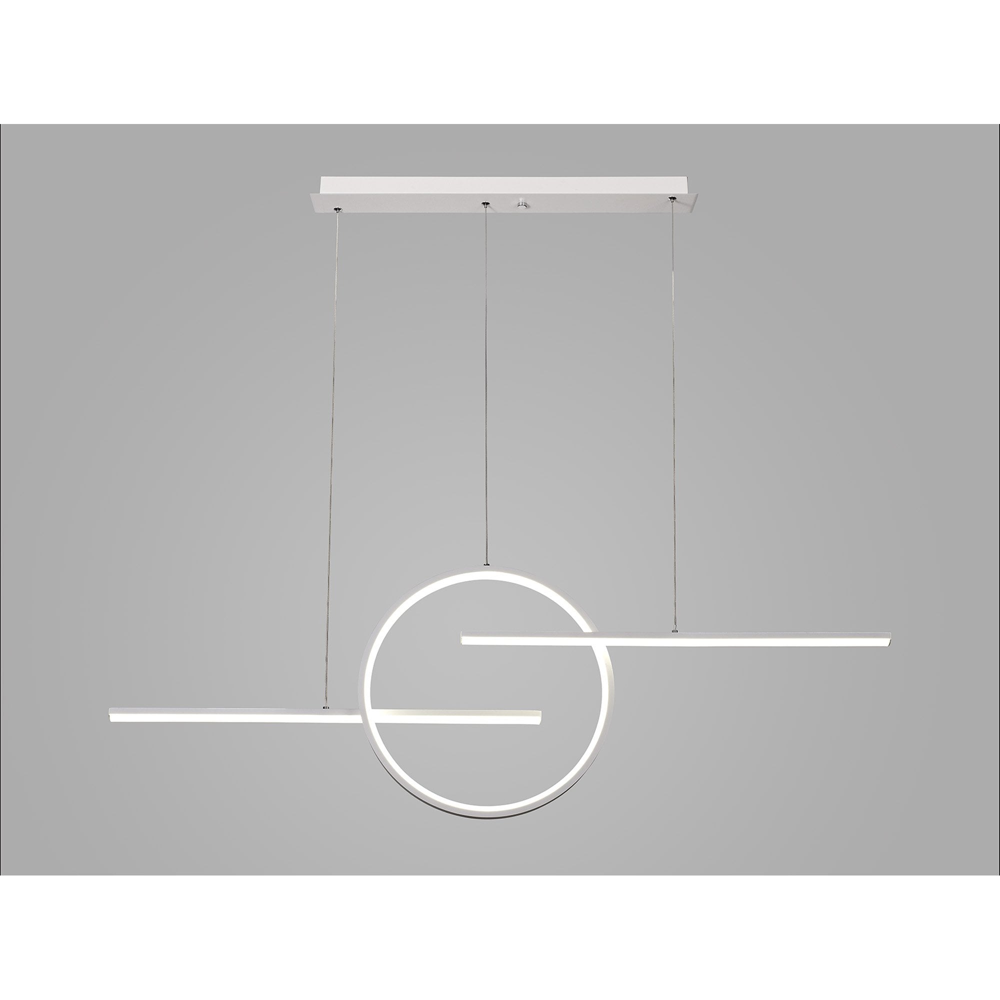 M8206 Kitesurf Centre Loop Linear Pendant Dimmable 50W LED White