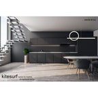 M8206 Kitesurf Centre Loop Linear Pendant Dimmable 50W LED White