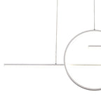 M8206 Kitesurf Centre Loop Linear Pendant Dimmable 50W LED White