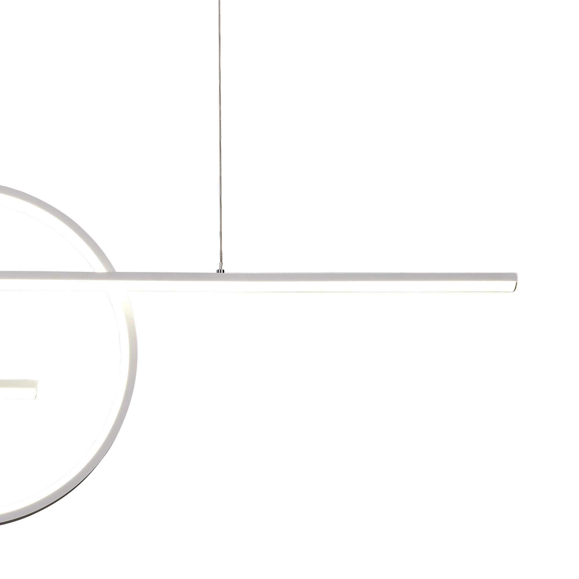 M8206 Kitesurf Centre Loop Linear Pendant Dimmable 50W LED White