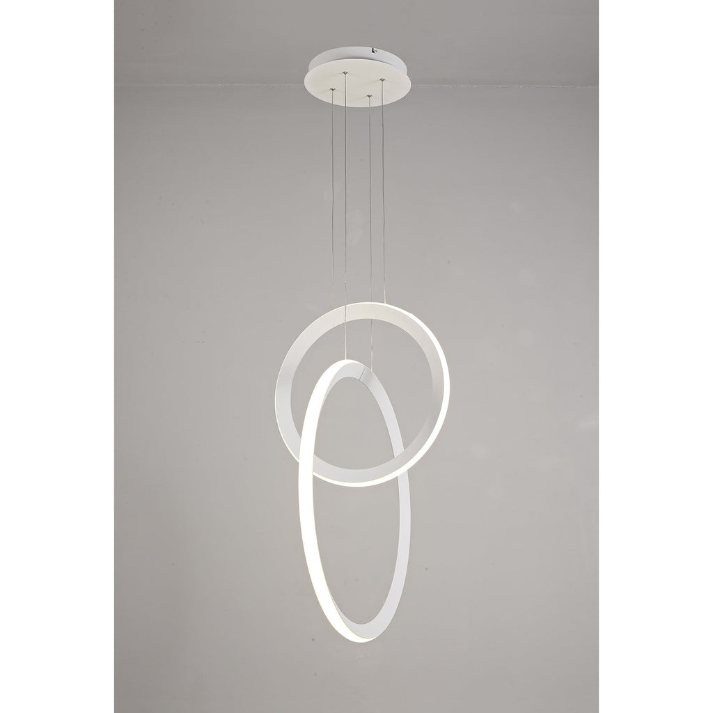 M7191 Kitesurf Double Loop Pendant 48W LED White
