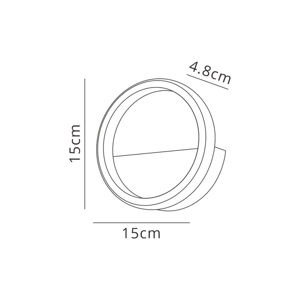 M7144 Kitesurf Wall Lamp 8W LED Black