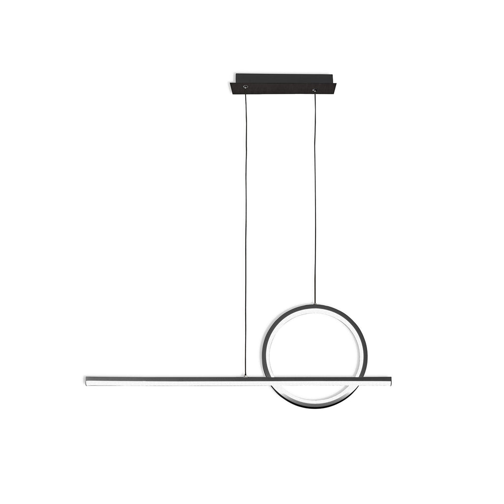 M8207 Kitesurf Loop Over Linear Pendant Dimmable 30W LED Black