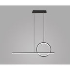 M8207 Kitesurf Loop Over Linear Pendant Dimmable 30W LED Black