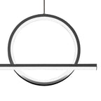 M8207 Kitesurf Loop Over Linear Pendant Dimmable 30W LED Black
