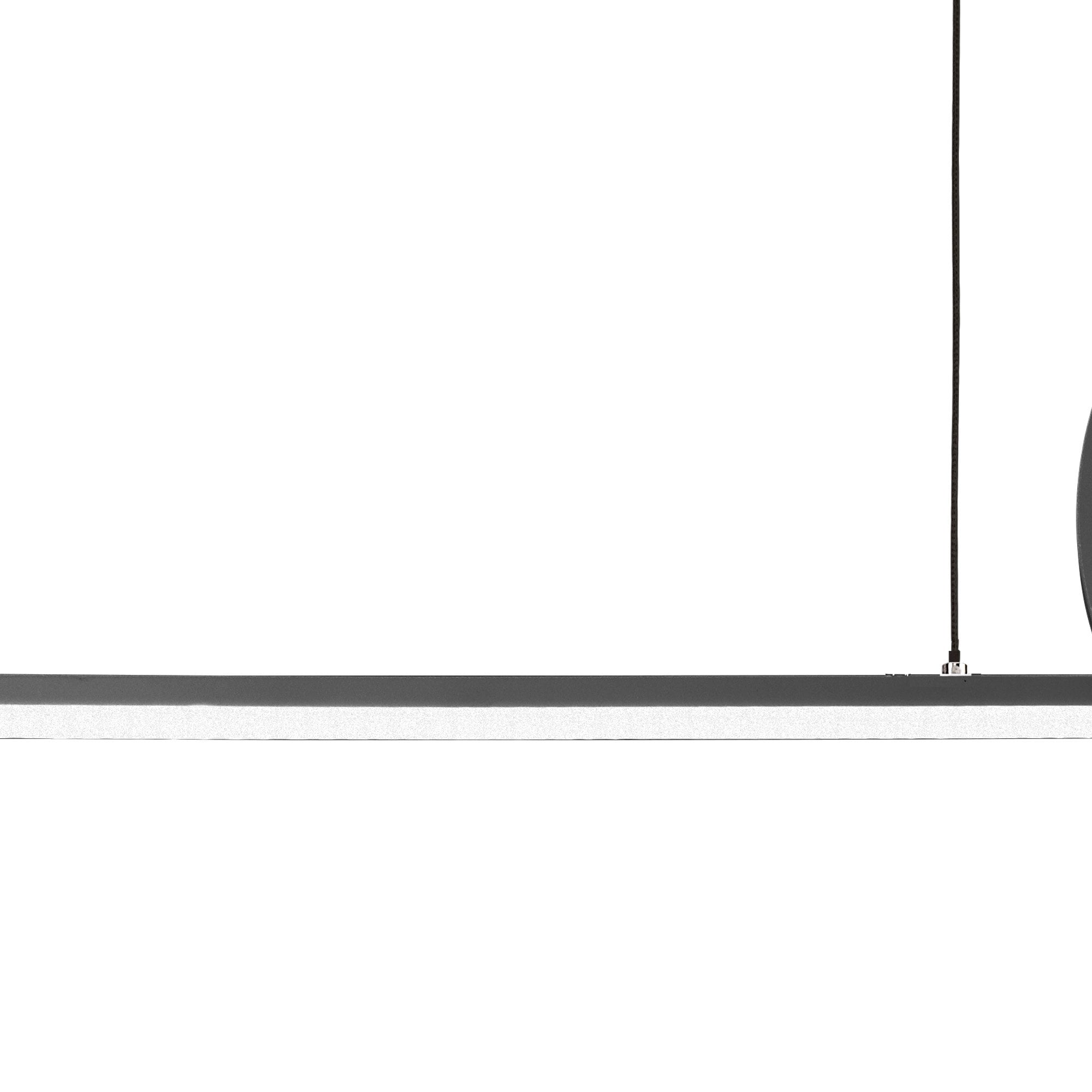 M8207 Kitesurf Loop Over Linear Pendant Dimmable 30W LED Black