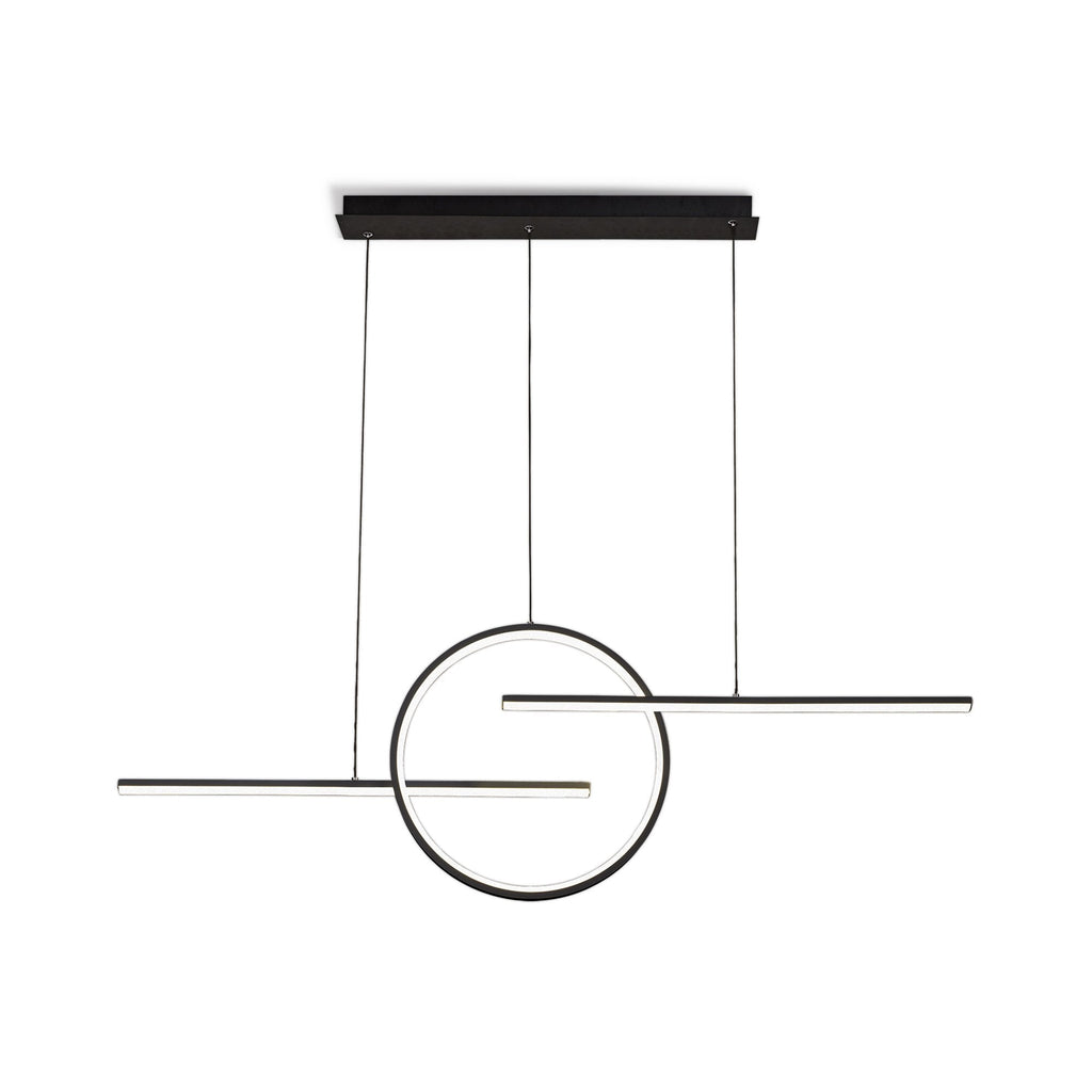 M7140 Kitesurf Centre Loop Linear Pendant 50W LED Black