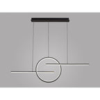 M7140 Kitesurf Centre Loop Linear Pendant 50W LED Black