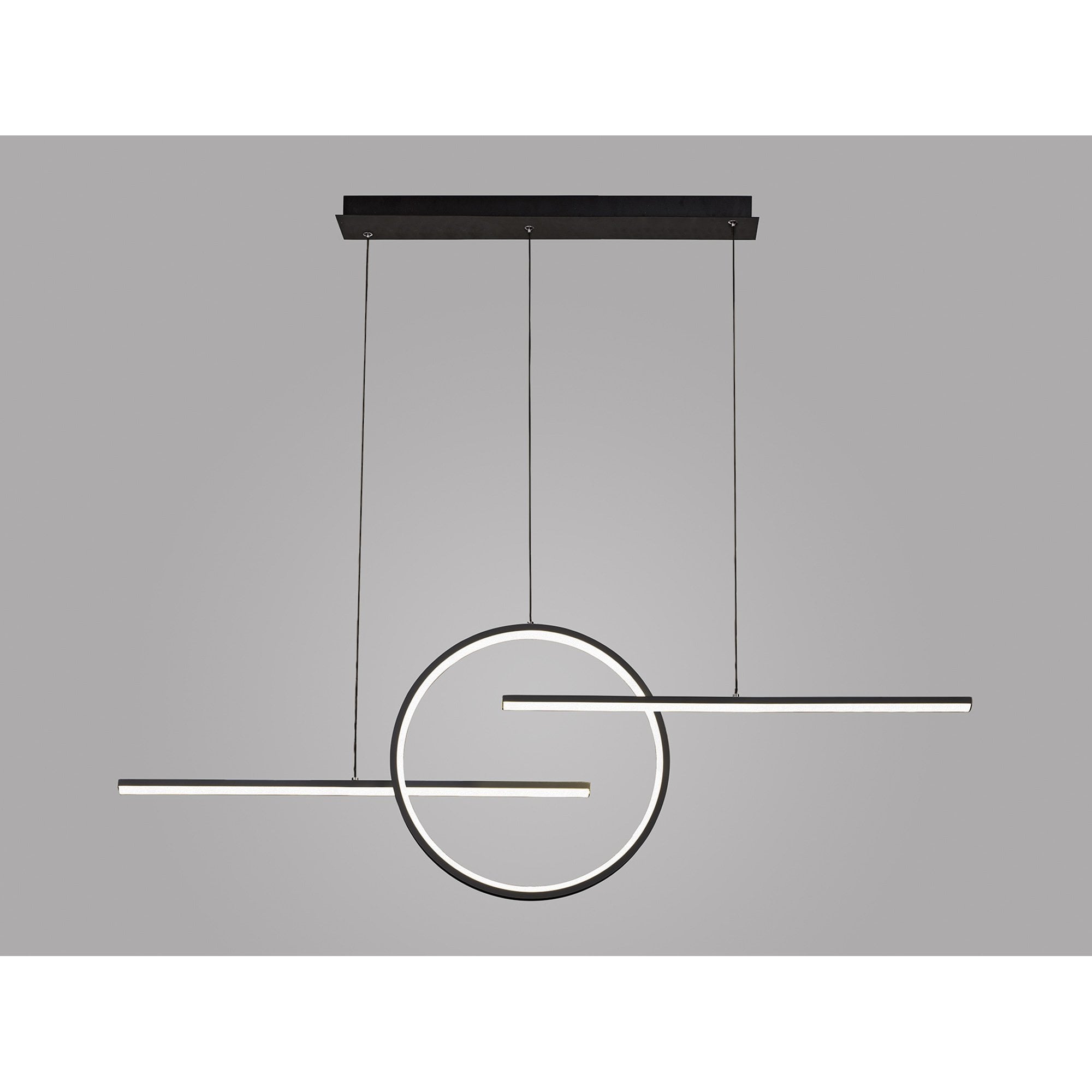 M7140 Kitesurf Centre Loop Linear Pendant 50W LED Black