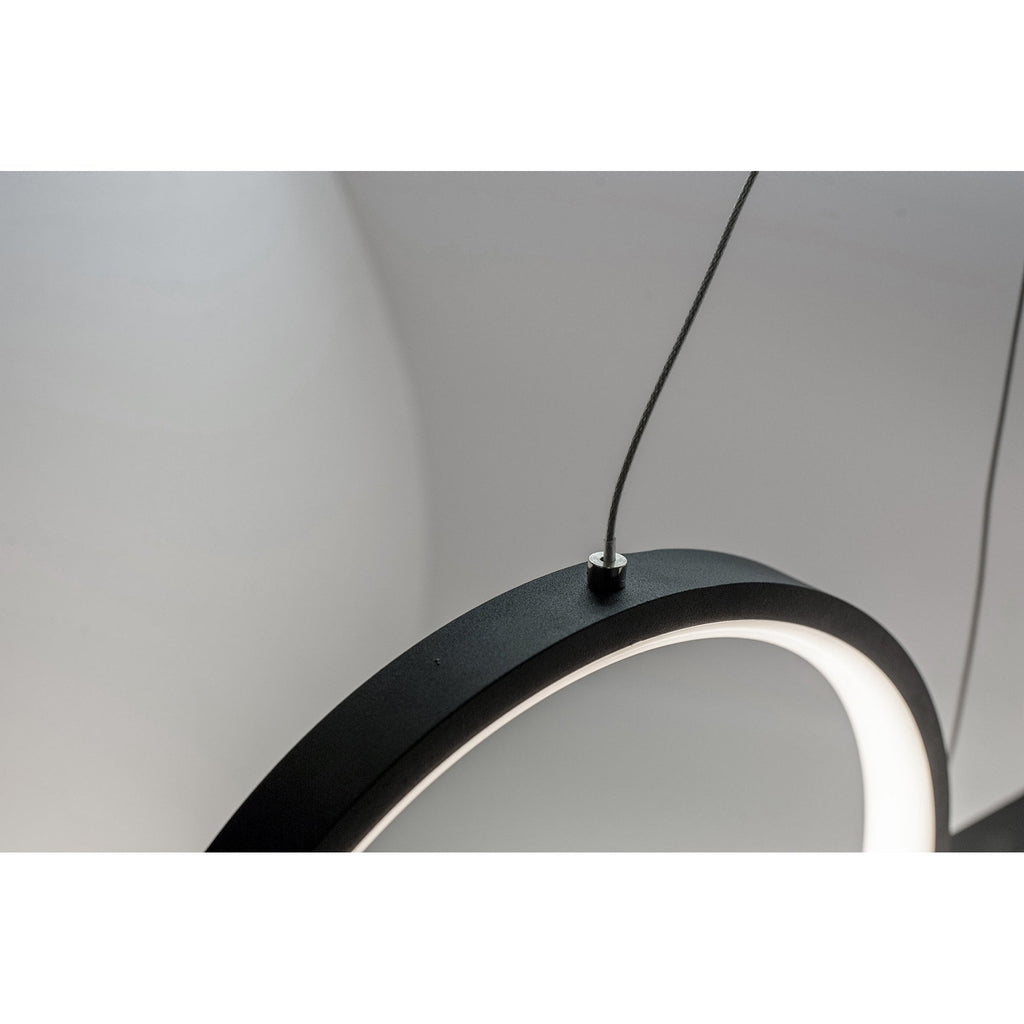 M7140 Kitesurf Centre Loop Linear Pendant 50W LED Black
