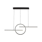 M8205 Kitesurf Centre Loop Linear Pendant Dimmable 50W LED Black