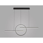 M8205 Kitesurf Centre Loop Linear Pendant Dimmable 50W LED Black