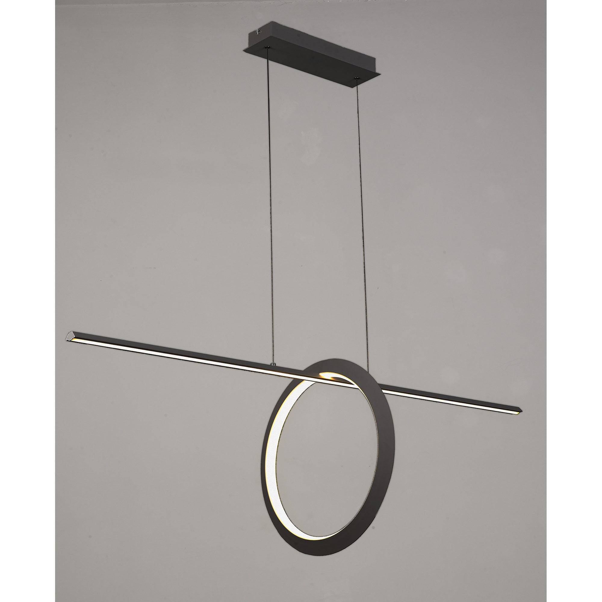 M7143 Kitesurf Loop Under Linear Pendant 30W LED Black