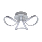 M6035K Knot Blanco Ceiling 48cm Round 3 Looped Arms 36W LED White/Frosted Acrylic