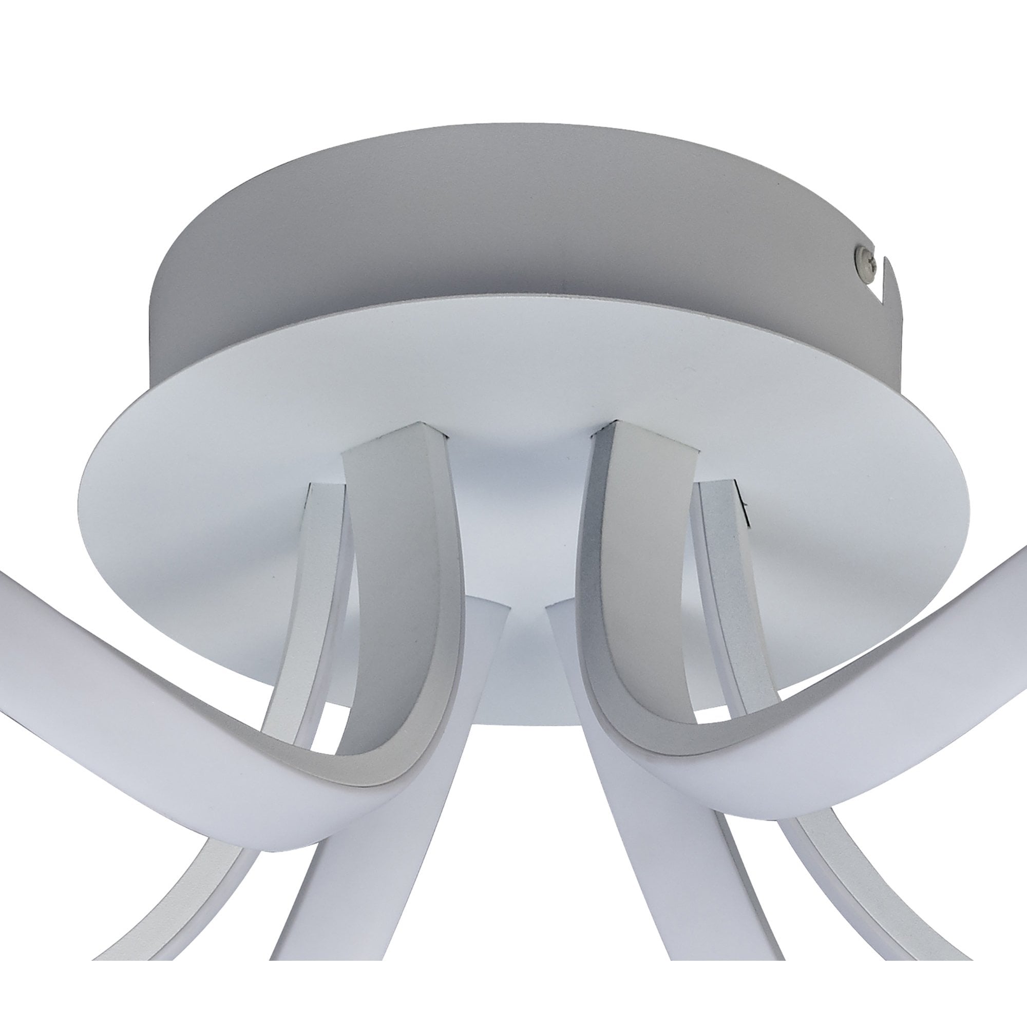 M6035K Knot Blanco Ceiling 48cm Round 3 Looped Arms 36W LED White/Frosted Acrylic
