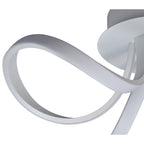 M6035K Knot Blanco Ceiling 48cm Round 3 Looped Arms 36W LED White/Frosted Acrylic