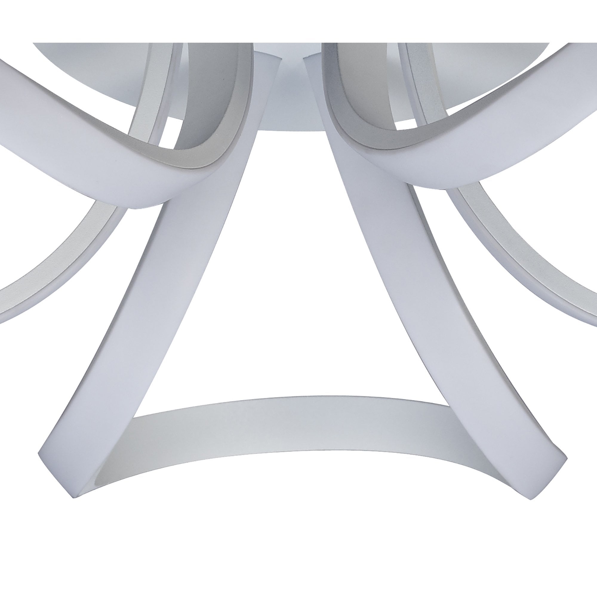 M6035K Knot Blanco Ceiling 48cm Round 3 Looped Arms 36W LED White/Frosted Acrylic