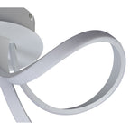 M6035K Knot Blanco Ceiling 48cm Round 3 Looped Arms 36W LED White/Frosted Acrylic