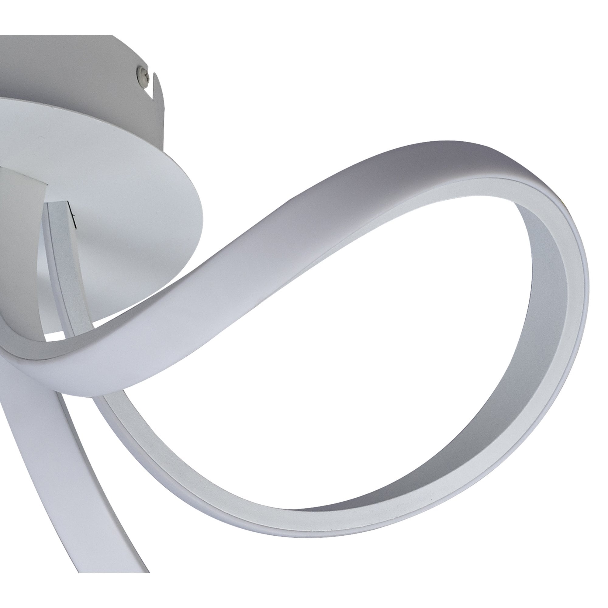 M6035K Knot Blanco Ceiling 48cm Round 3 Looped Arms 36W LED White/Frosted Acrylic