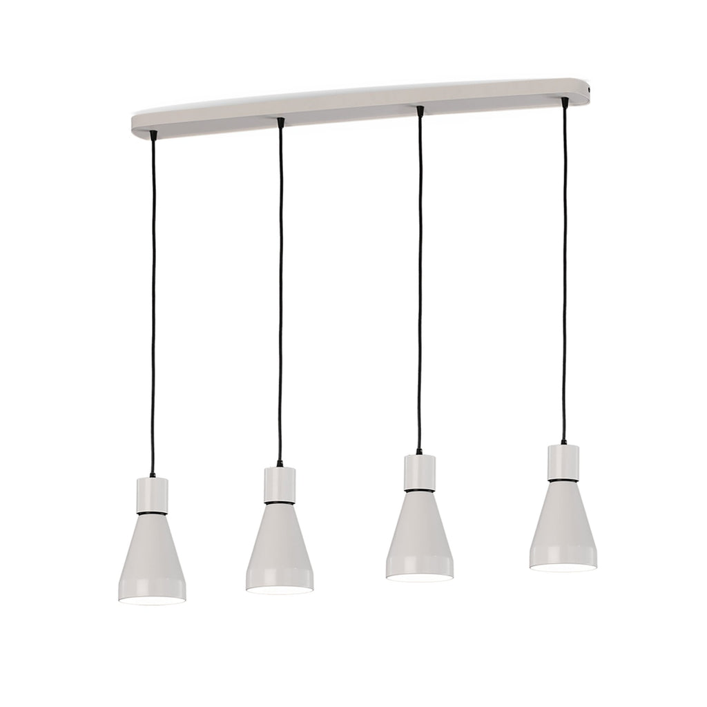 M5840 Kos Linear Pendant 4L 4 x E27 Max 40W White / Black