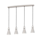M5840 Kos Linear Pendant 4L 4 x E27 Max 40W White / Black