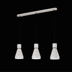 M5841 Kos Linear Pendant 3L 3 x E27 Max 40W White / Black