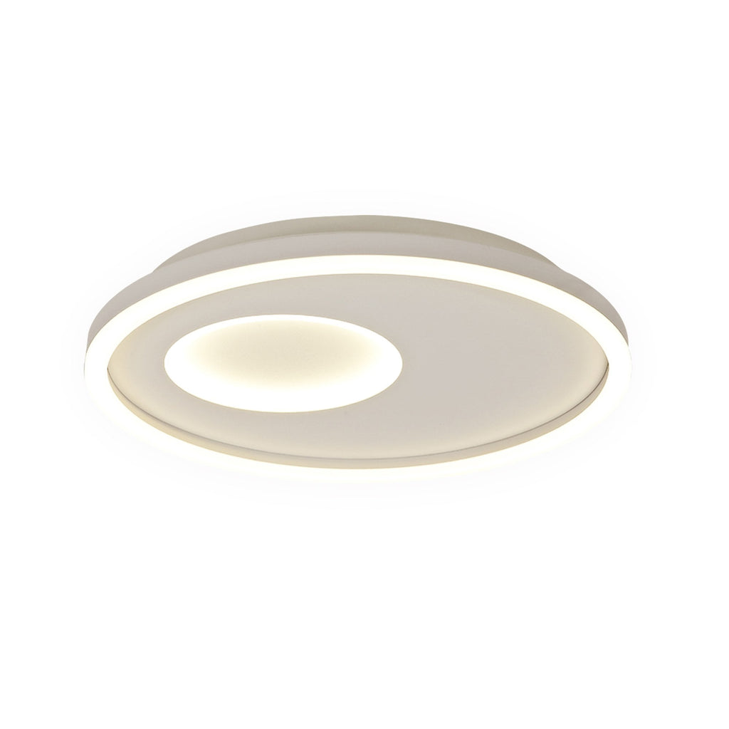 M6456 Krater Ceiling 40cm Round 36W LED 3000-6000K Tuneable Remote Control White
