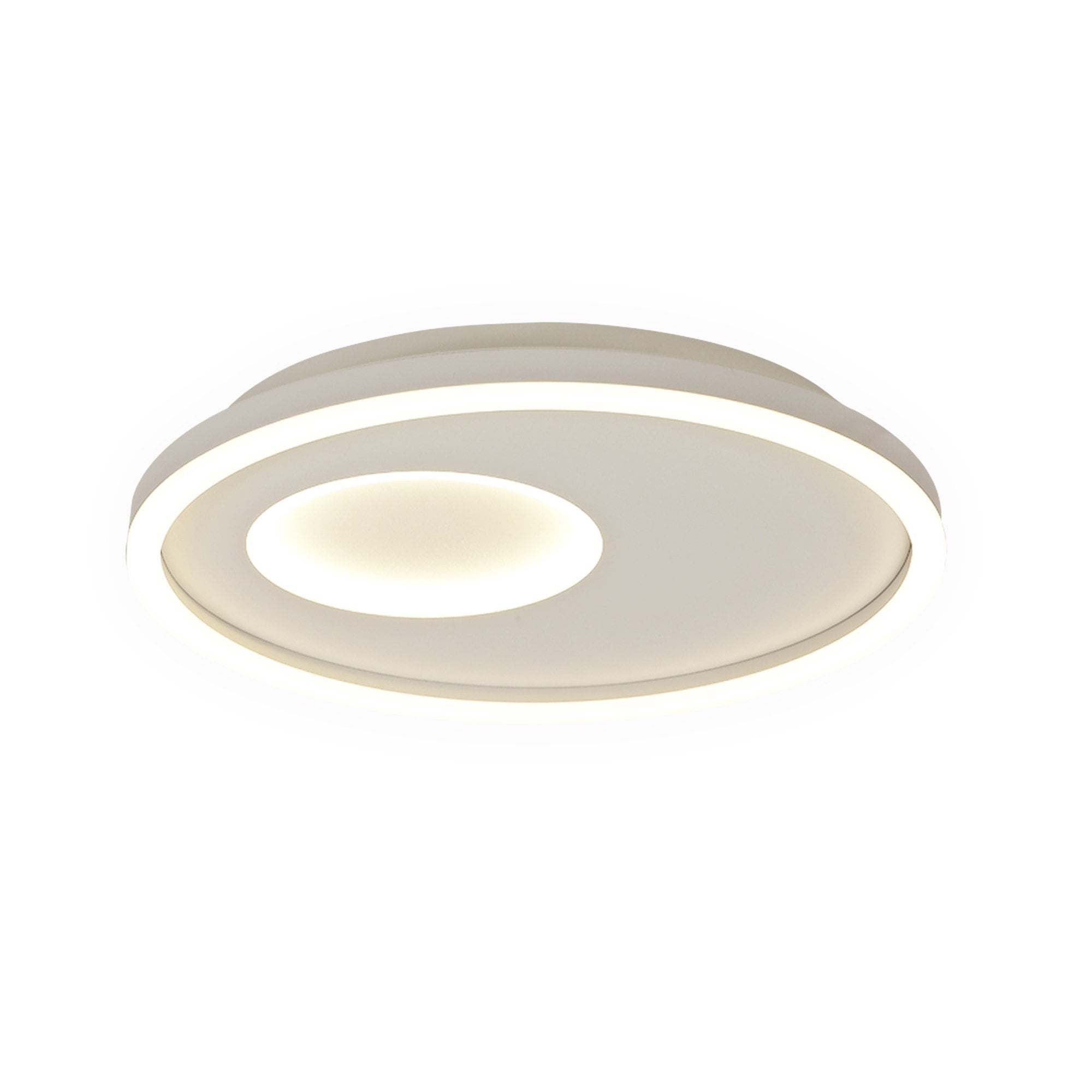 M6456 Krater Ceiling 40cm Round 36W LED 3000-6000K Tuneable Remote Control White