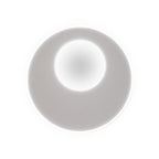 M6456 Krater Ceiling 40cm Round 36W LED 3000-6000K Tuneable Remote Control White