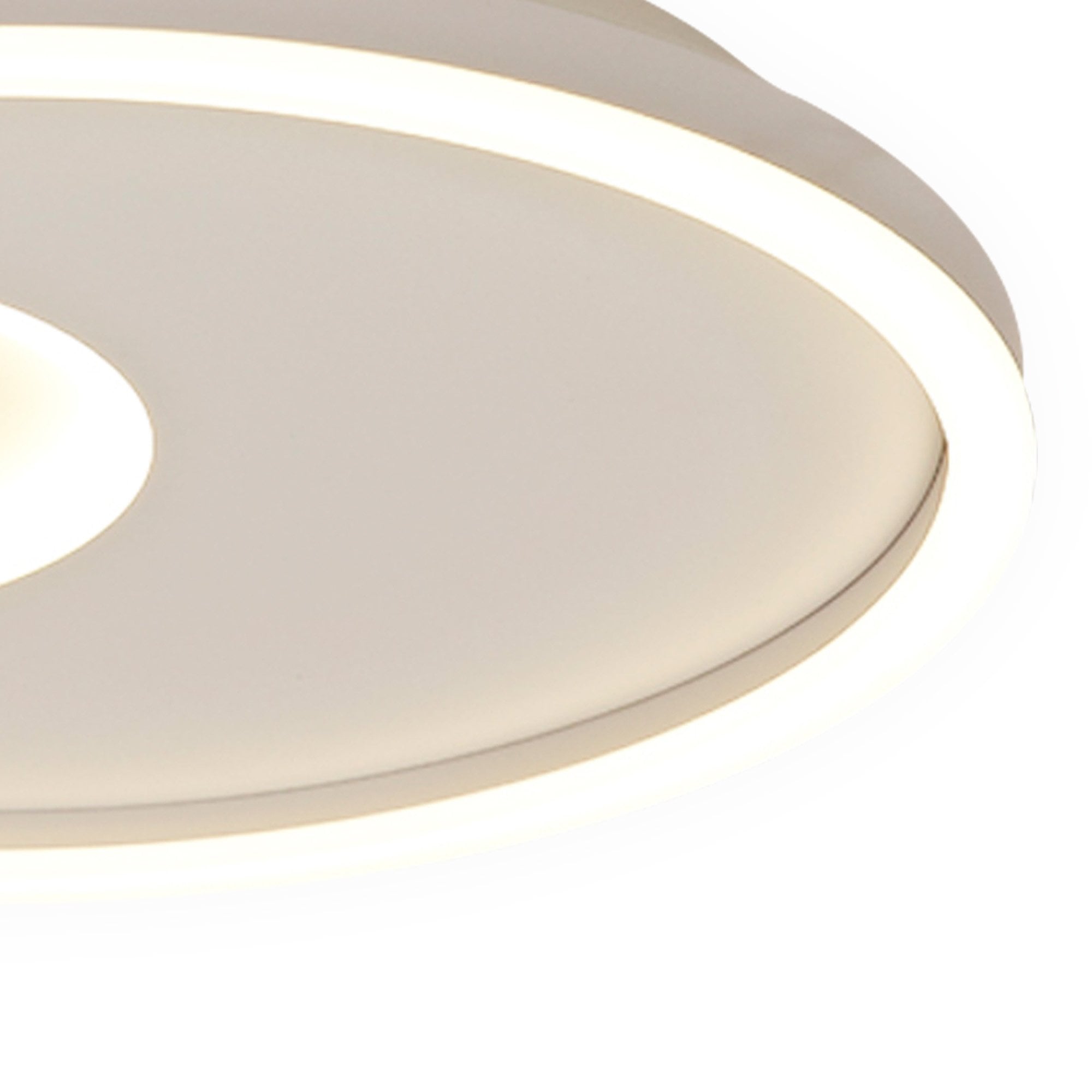 M6456 Krater Ceiling 40cm Round 36W LED 3000-6000K Tuneable Remote Control White