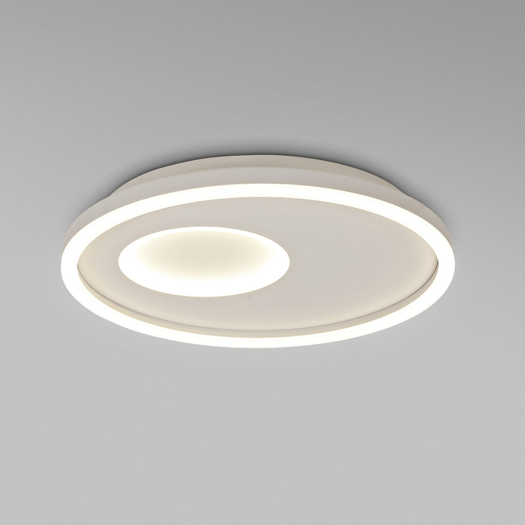 M6456 Krater Ceiling 40cm Round 36W LED 3000-6000K Tuneable Remote Control White