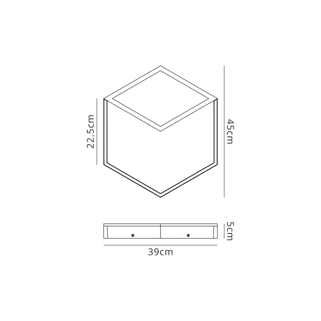 M7595 Kubick Ceiling/Wall Light Dimmable 32W LED White
