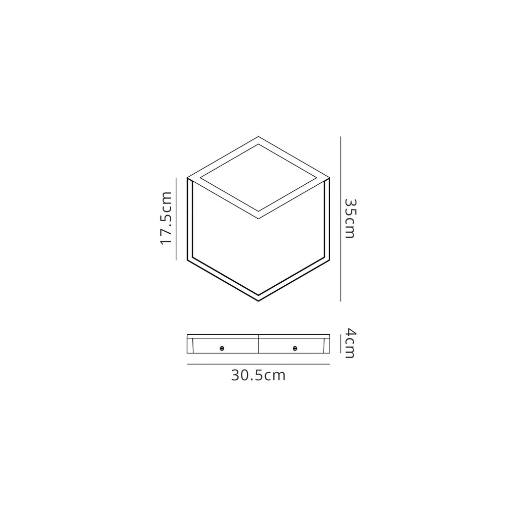 M7590 Kubick Ceiling/Wall Light 24W LED White