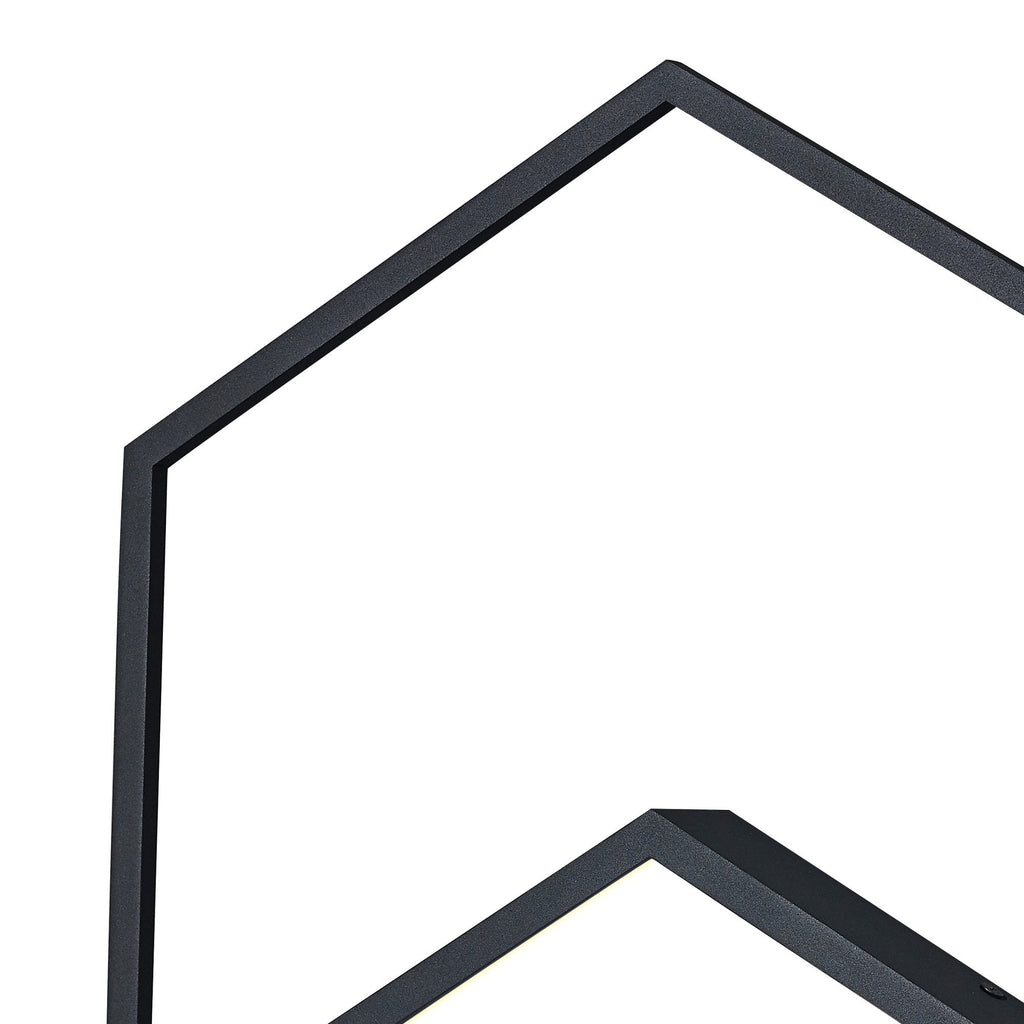 M7762 Kubick Ceiling/Wall Light 48W LED Black