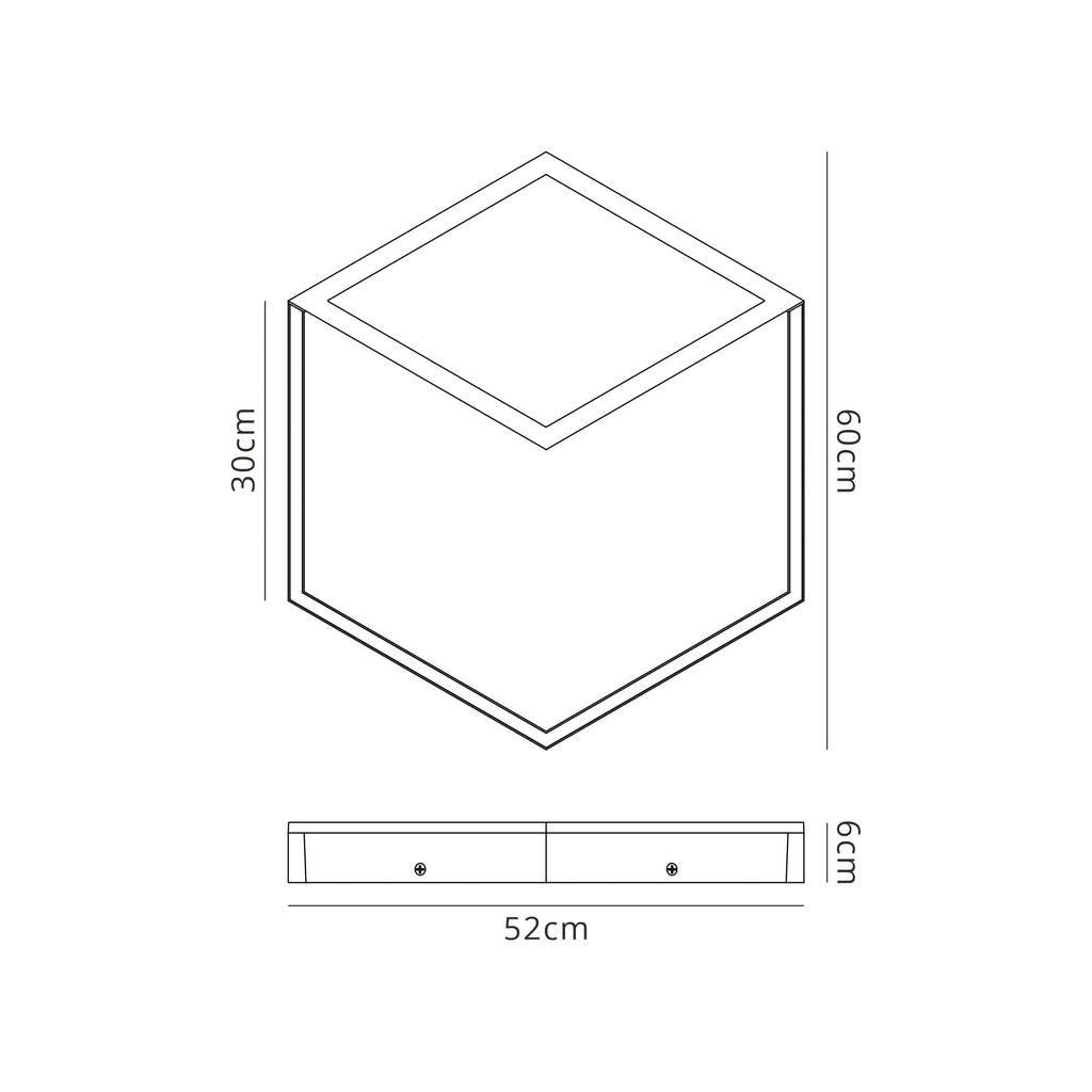 M7760 Kubick Ceiling/Wall Light 48W LED White