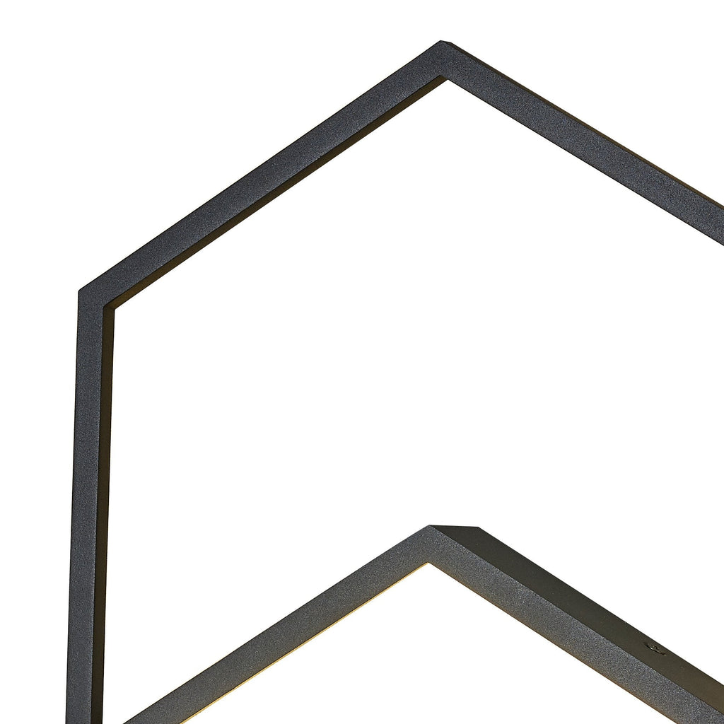 M7592 Kubick Ceiling/Wall Light 24W LED Black