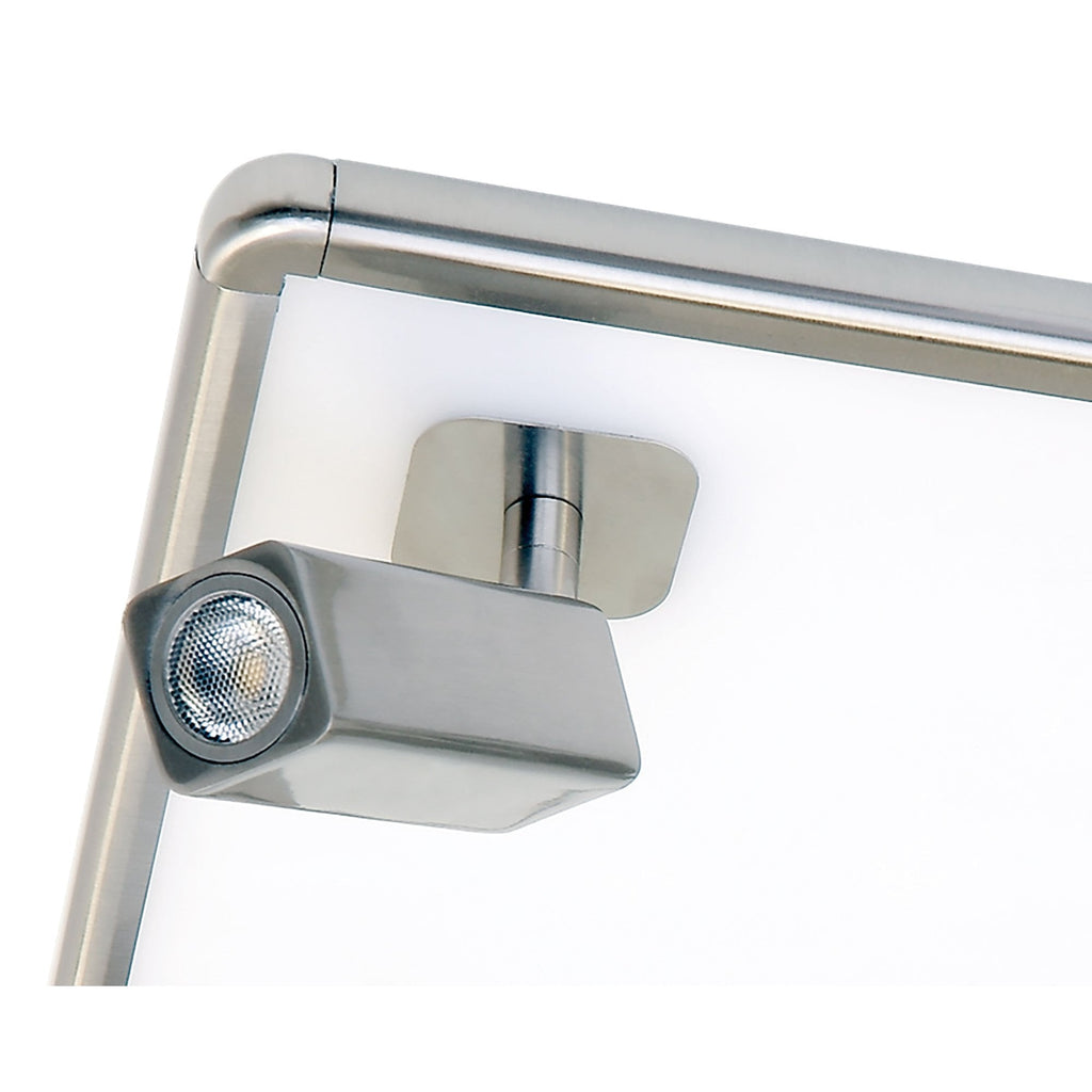 M5250 Ibiza Flush Ceiling Light 4 Head Backlit Light 40W LED Square Satin Nickel