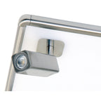M5250 Ibiza Flush Ceiling Light 4 Head Backlit Light 40W LED Square Satin Nickel