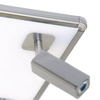 M5250 Ibiza Flush Ceiling Light 4 Head Backlit Light 40W LED Square Satin Nickel